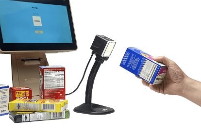 FS5620J can become hand-free 2D barcode scanner